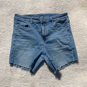 AEO jean shorts, mid thigh